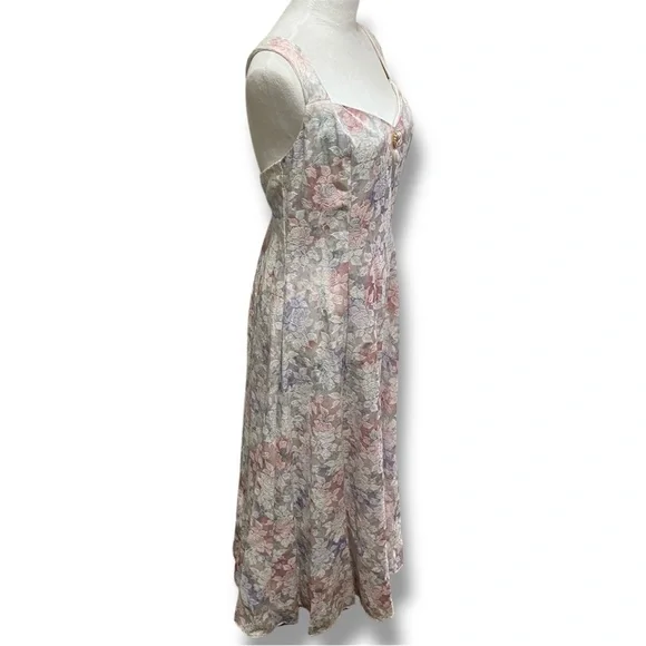 Scott McClintock Size 14 Pastel 2-Piece Floral Ensemble Full Length Formal Dress